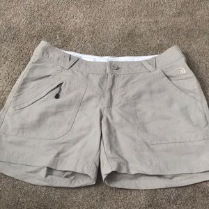 North face tan shorts